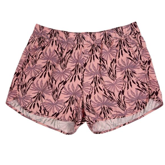 Madewell Pull On Shorts In Oasis Palms Print Women’s Small Pockets Elastic Waist - Picture 1 of 7